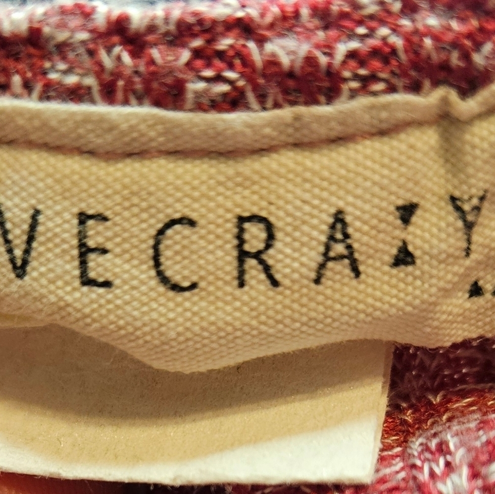 LoveCrazy Juniors Heathered Red Short Sleeve 2 Piece Top Size Small - Picture 5 of 11